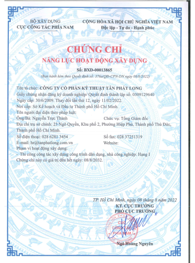 Thi công xây dựng cấp 1