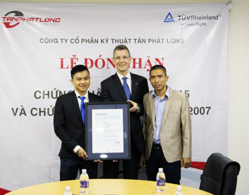 TAN PHAT LONG通过ISO 9001：2015和OHSAS 1800：2007认证